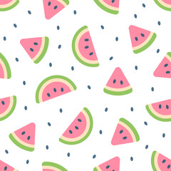 seamless pattern with watermelon