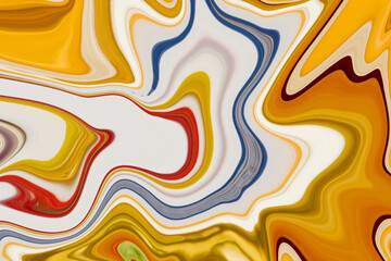 Abstract colorful marble fluid liquid background design.