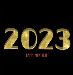 2023 simple happy new year design with room for copy 