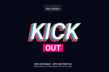 Editable 3d text effect new year styles mockup concept, modren and premium. Vector EPS CC