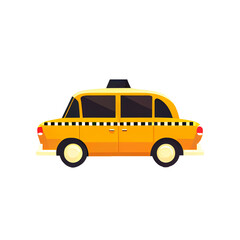 Modern flat design of Transport public transportable taxi for transportation in city.
