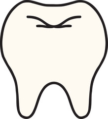 Hand Drawn good teeth illustration