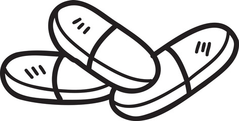 Hand Drawn capsule pill illustration