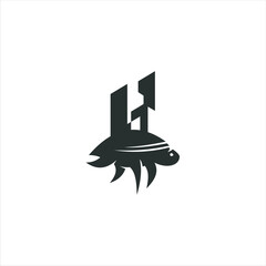 Building construction abstract business logo. Geometric line logo inspiration. Vector template on the white background.