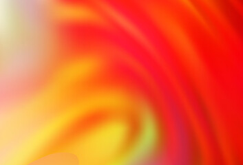 Light Red, Yellow vector abstract blurred background.