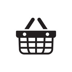 shopping basket bag icon design vector template