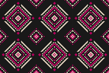 Fabric Aztec pattern background. Geometric ethnic oriental seamless pattern traditional. Mexican style. Design for wallpaper, illustration, fabric, clothing, carpet, textile, batik, embroidery.