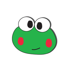 vector abstract frog icon red green frog symbol transparent background frog