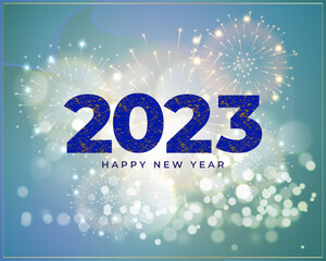 Vector illustration for Happy New year 2023 background