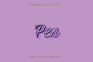Pen text effect