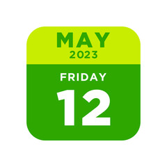 calendar may 2023 printable in trendy flat design