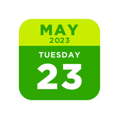 Fototapeta premium calendar may 2023 printable in trendy flat design