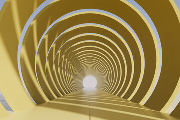 Obraz premium 3d rendering tunnel architecture picture