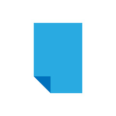 paper document vector icon in trendy flat design, paper sheet icon