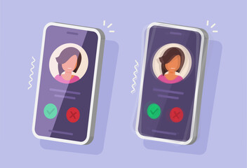 Cell phone ringing 3d vector or calling cellphone smartphone screen perspective graphic illustration clipart isolated, mobile smart cellular telephone incoming vibrating ring design modern image