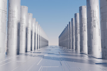 3d rendering Science Fiction Creative Space © 刘辉 刘