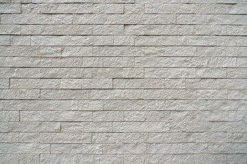 白いレンガ風の壁