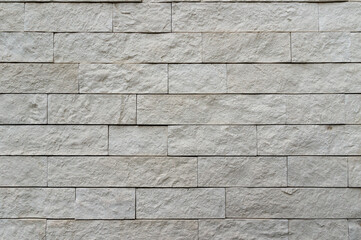 白いレンガ風の壁