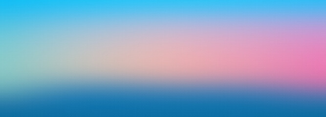 Obraz premium Pink blue gradient background blank. Horizontal banner or wallpaper tamplate. Copy space, place for text, text area. Bright illustration. Space metaverse web 3 technology texture