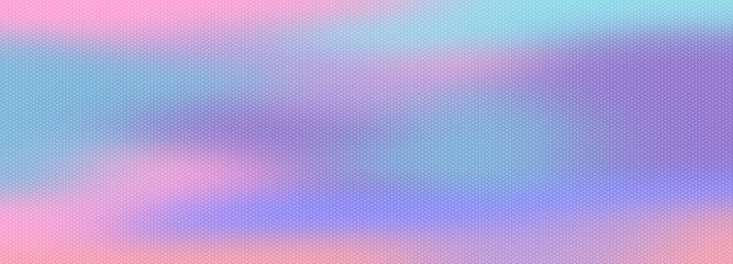 Obraz premium Pink blue holographic gradient background blank. Horizontal banner or wallpaper tamplate. Copy space, place for text, text area. Bright illustration. Space metaverse web 3 technology texture