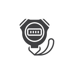 Digital stopwatch vector icon