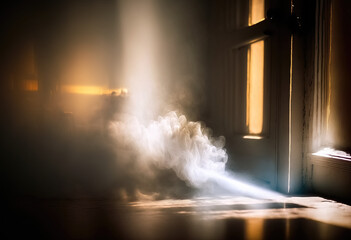 Generative AI.   Smoke filled room No.04