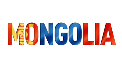 mongolia flag text font