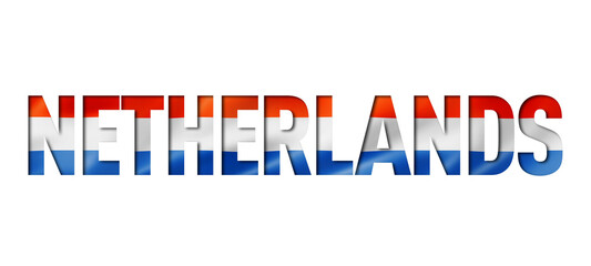 netherlands flag text font - obrazy, fototapety, plakaty