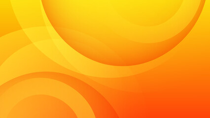 abstract orange curve background, circle layer overlapping. Vector illustration	