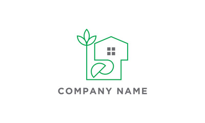 Natural real Estate simple logo design, Home logo design template, Real estate logo