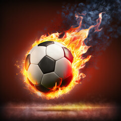Naklejka premium Soccer Team playing in World Cup National Match, European Football