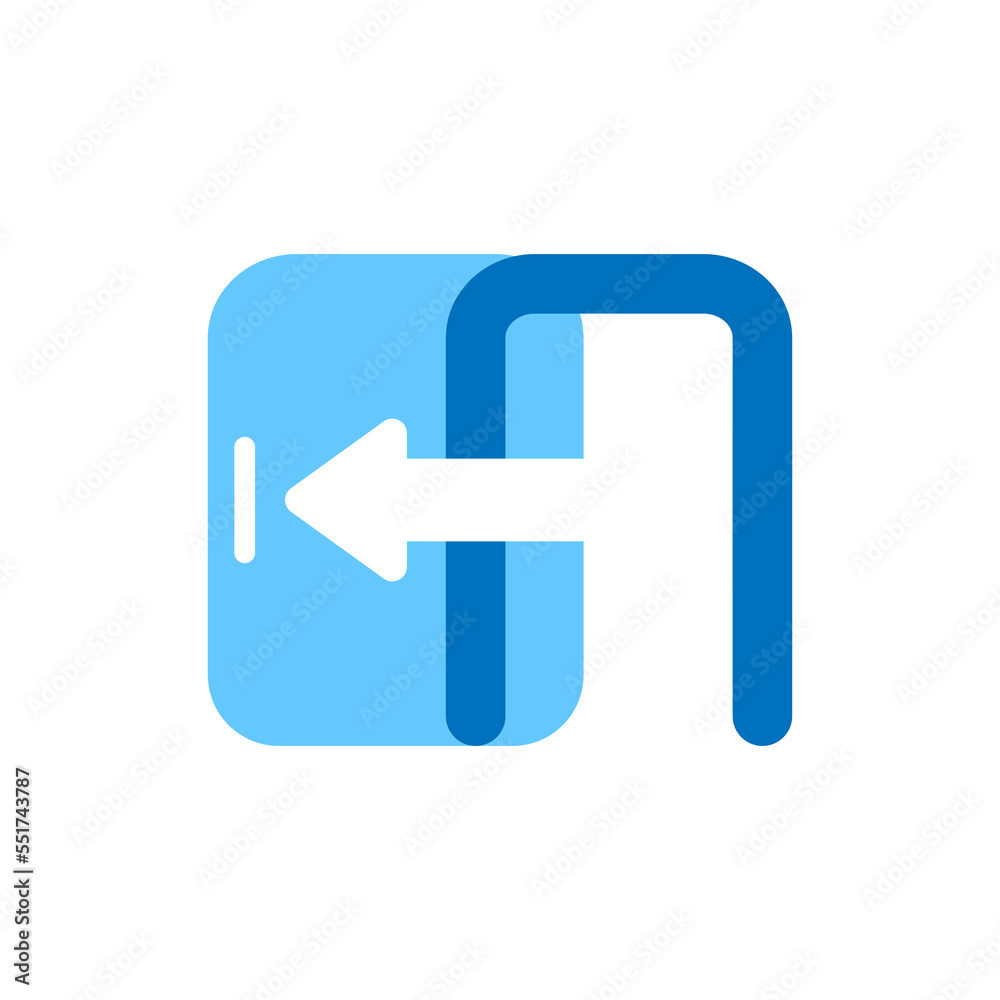 Poster exit button concept illustration flat design vector eps10. graphic element for ui