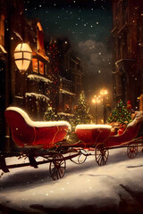 carriage in the night