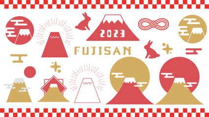 富士山のイラスト