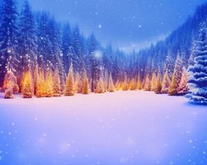 Fototapeta premium Christmas paradise