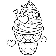 valentine's day cute cartoon sweet little rabbit