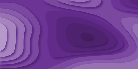 Abstract background with pink  and purple waves papercut background. Abstract realistic paper cut decoration textured with wavy layers. Geometric purple wave 3d samless papercut backgrund.