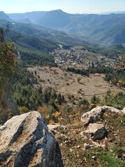 View Of Mersin Plateaus From A High Hill Top, Turkey