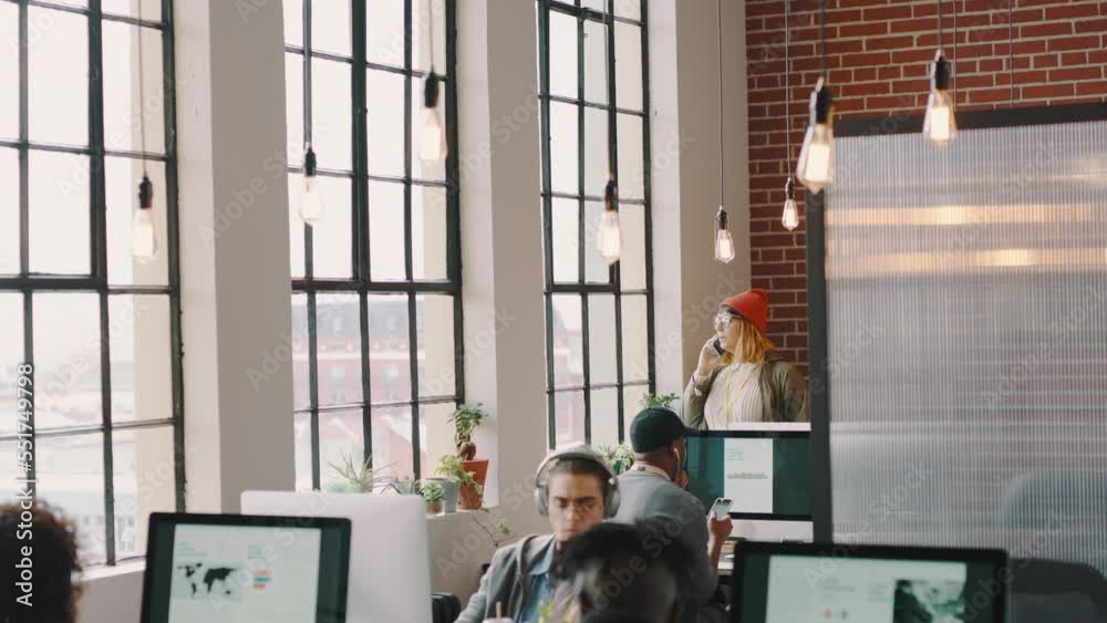 Poster Coworking, staff and web coding startup team in a office with technology ad code planning. Computer working, digital business and teamwork collaboration of professional group with ux and crypto work