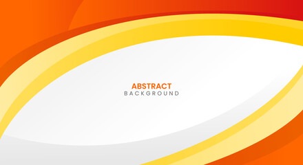 Modern abstract curve orange and yellow background