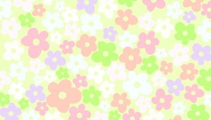 abstract background with flowers