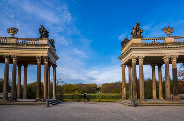 Obraz premium The courtyard of Sanssouci in Postdam City of Germany