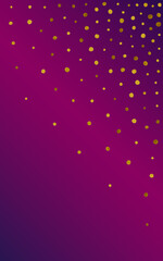 Shiny Sequin Happy Vector Purple Background.