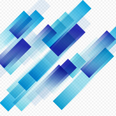 Blue Stripe Vector Transparent Background.