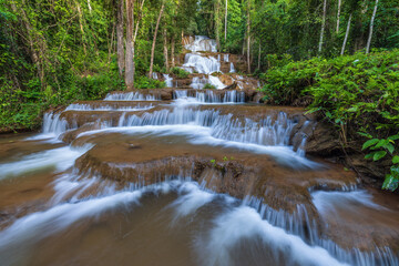 Pha Charoen Waterfall, Beautiful waterfall in tak  province, ThaiLand.