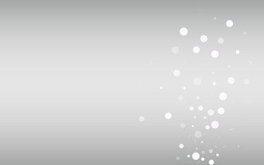 Winter Snowflake Vector Silver Background.