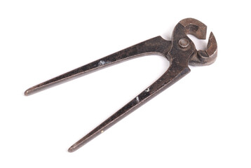 Old and rusty pair of pincers