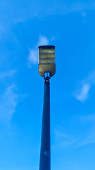 solar light pole in the garden