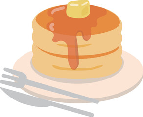 パンケーキのイラスト