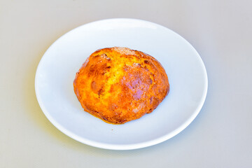 Turkish pastry product , tasty pogaca. Turkish Pastries; pogaca, borek, acma, ay coregi at patisserie showcase.